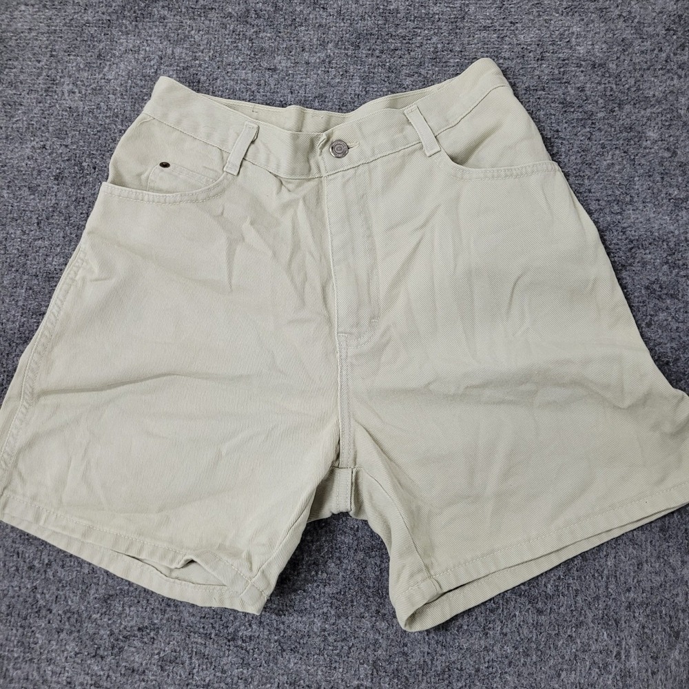 Gitano Shorts Womens Size 10 Beige High Waisted Cotton Denim Mom Shorts Stains